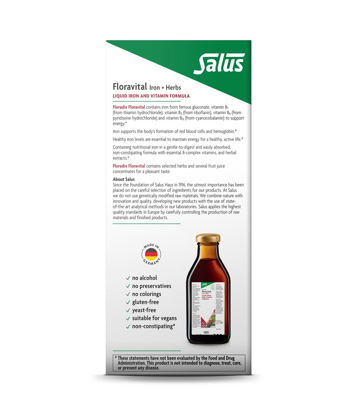 Floradix Floravital Floravital Iron & Herbs Liquid; image 6 of 6