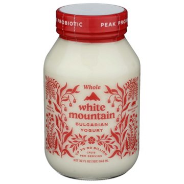 White Mountain Plain Whole Milk Bulgarian Yogurt, 32 oz