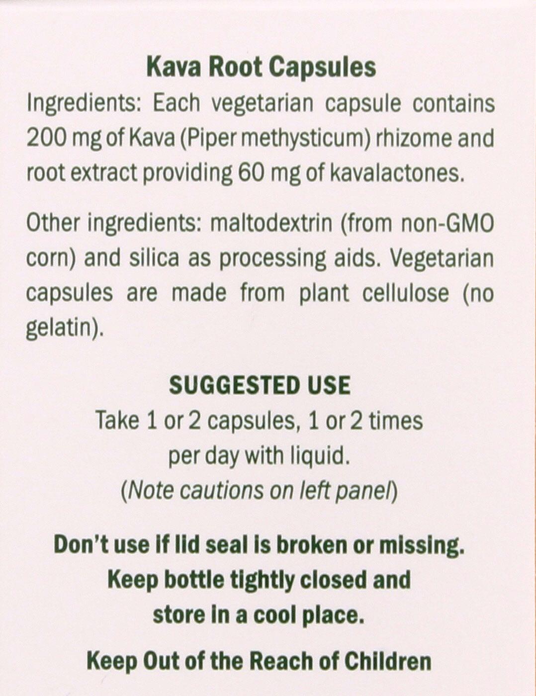 Herb Pharm Kava Whole Root Extract Vegetarian Capsules; image 2 of 3