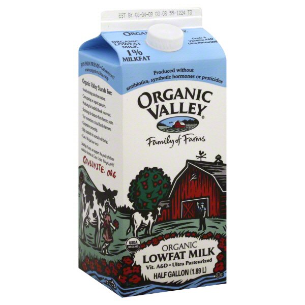 Organic Valley Fat Free Milk Nutrition Label | Besto Blog