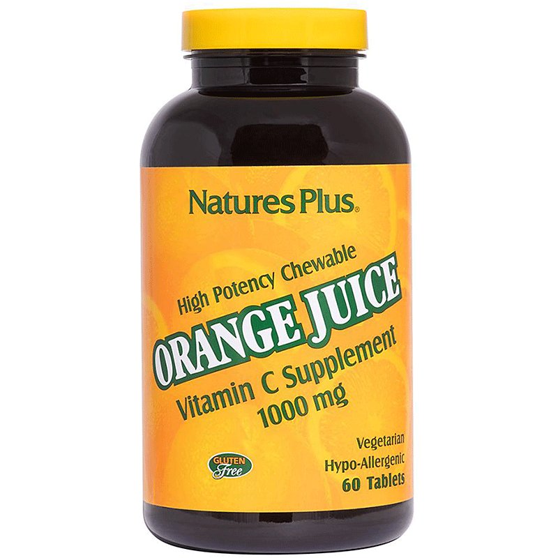 NaturesPlus Orange Juice Vitamin mg Potency Chewable Tablets - Shop Vitamins & Supplements H-E-B
