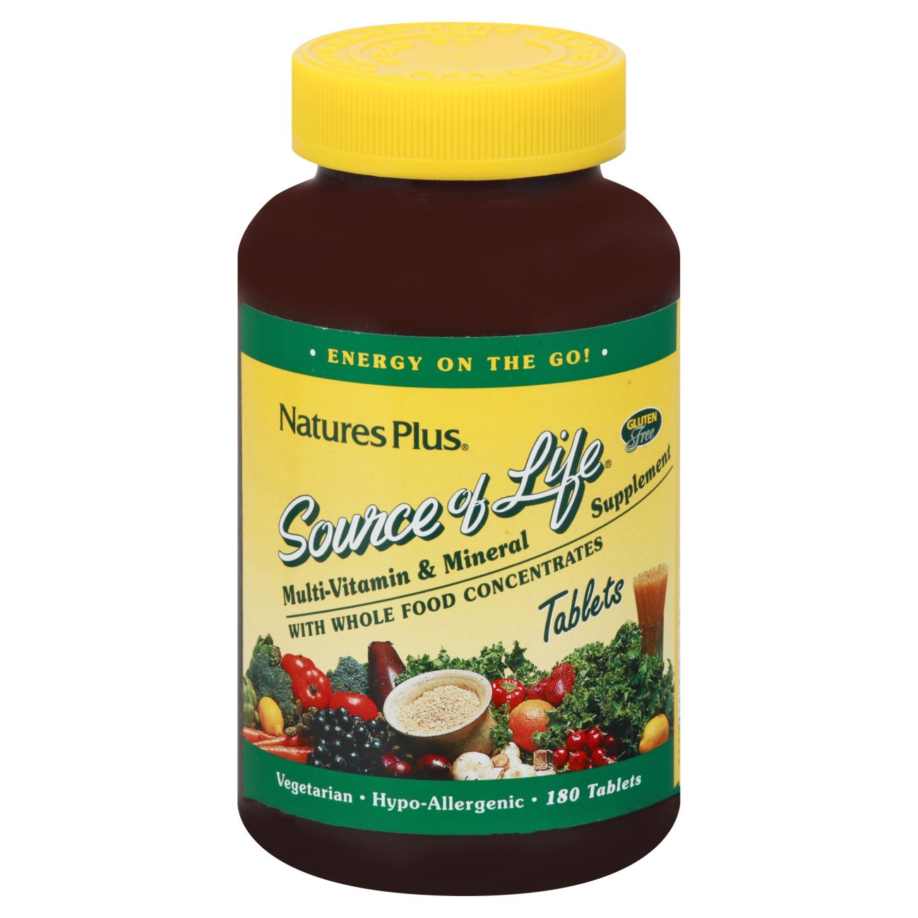 NaturesPlus Source of Life MultiVitamin & Mineral Supplement Tablets