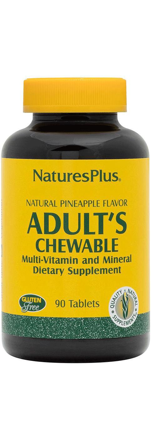 NaturesPlus Adult's Chewable Multi-Vitamin And Mineral Tablets; image 1 of 2