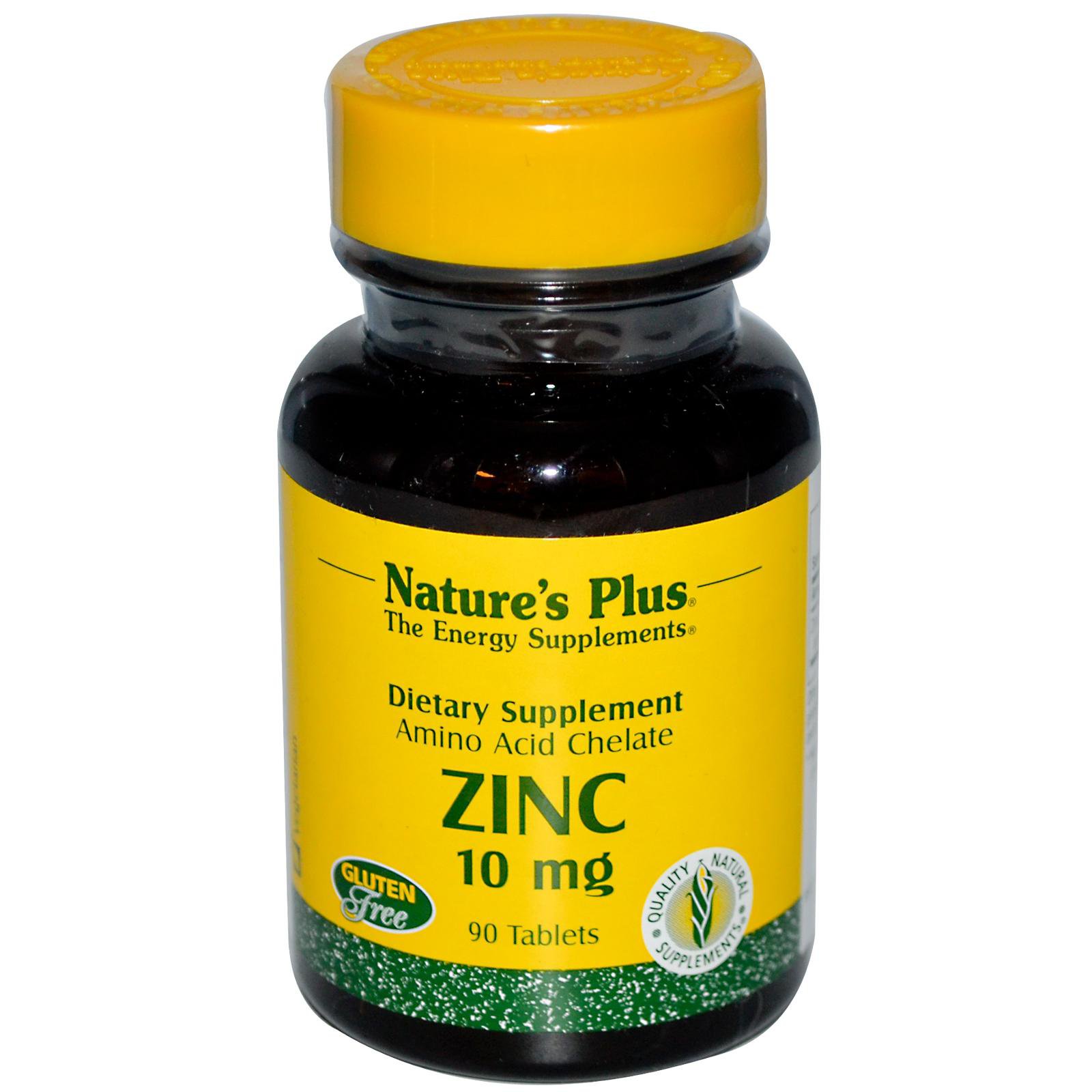 Nature's Plus Zinc 10 mg Tablets Shop Minerals at HEB