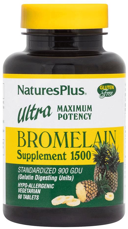 Nature's Plus Ultra Bromelain 1500 mg Vegetarian Tablets ...