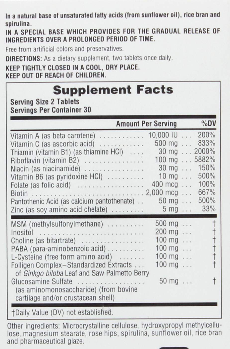 NaturesPlus Ultra Hair Plus Tablets; image 2 of 2