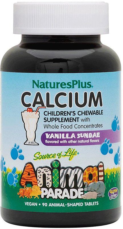 NaturesPlus Source of Life Animal Parade Children's Calcium Vanilla Sundae  Flavor Tablets - Shop Vitamins & Supplements at H-E-B