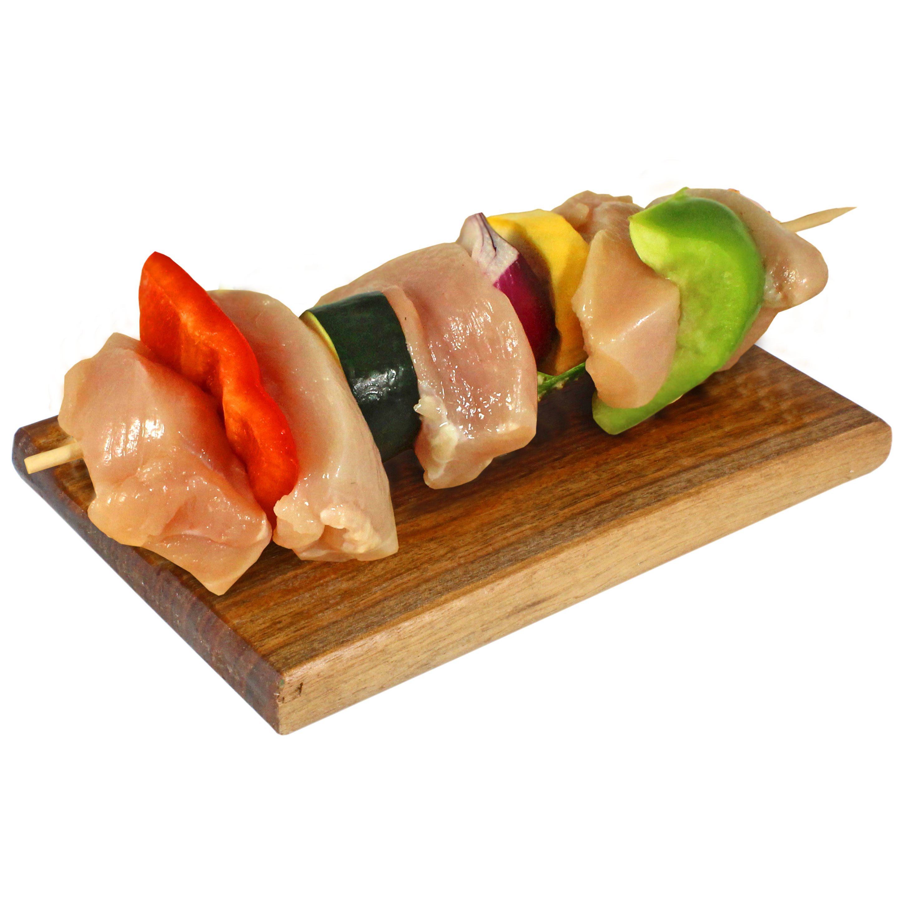 Central Market Natural Chicken Breast Kabob With Vegetables Shop Chicken at HEB