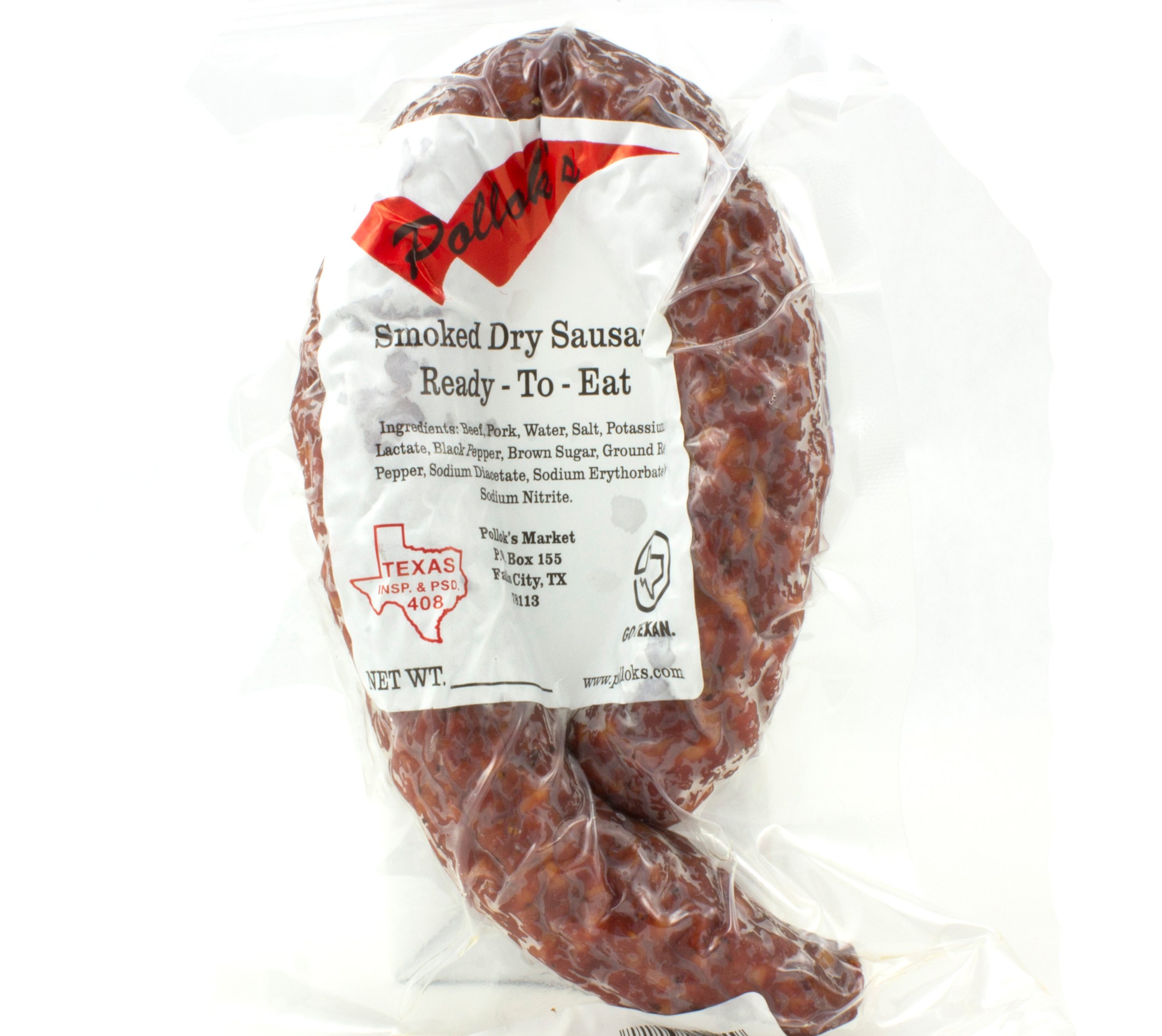 Pollok's Smoked Dry Sausage with Jalapeno