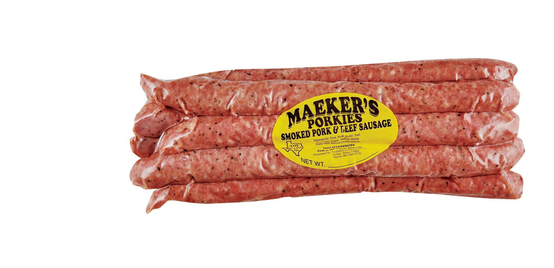 Maeker's Porkies Smoked Pork & Beef Sausage Breakfast Links Shop