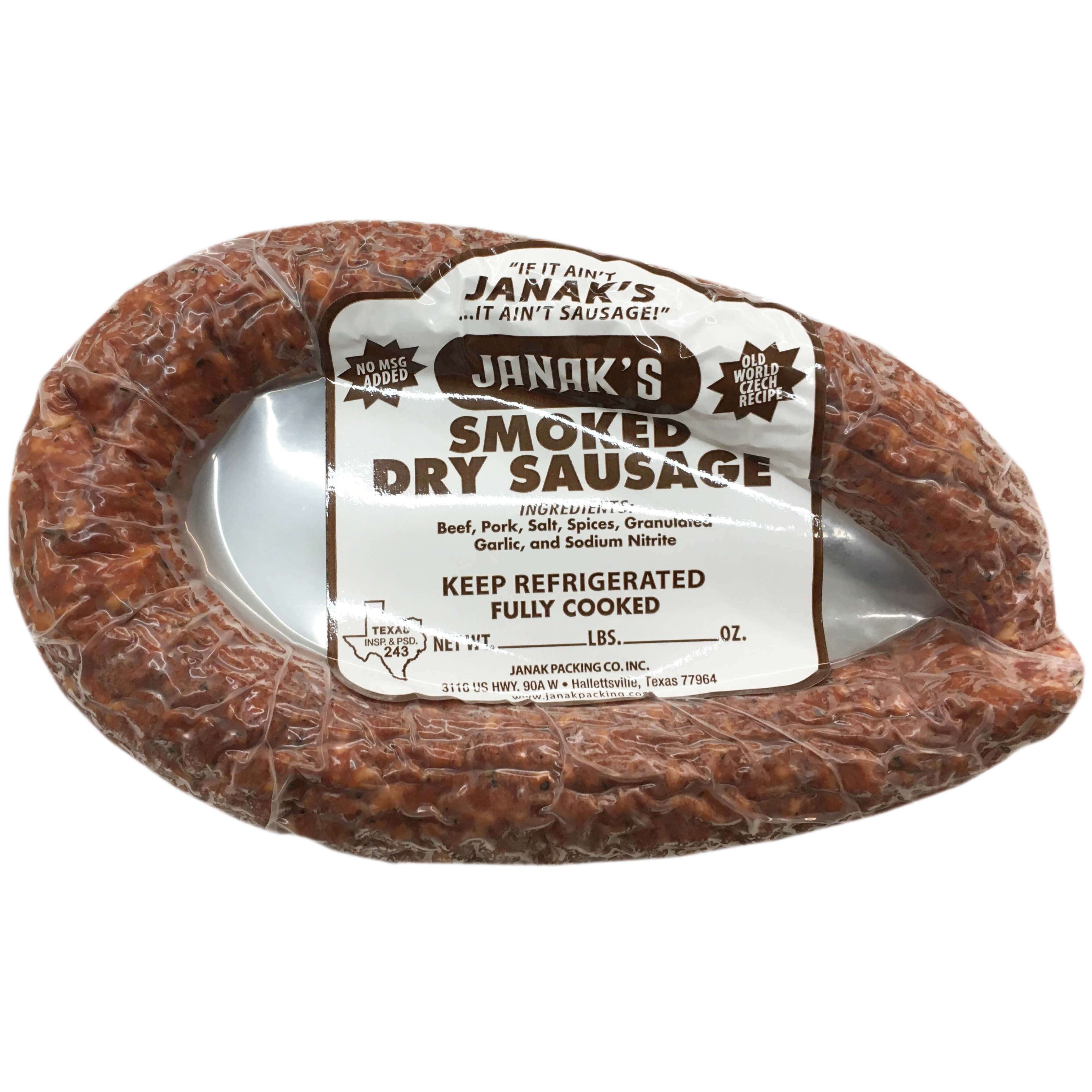 Dry shop smoked sausage