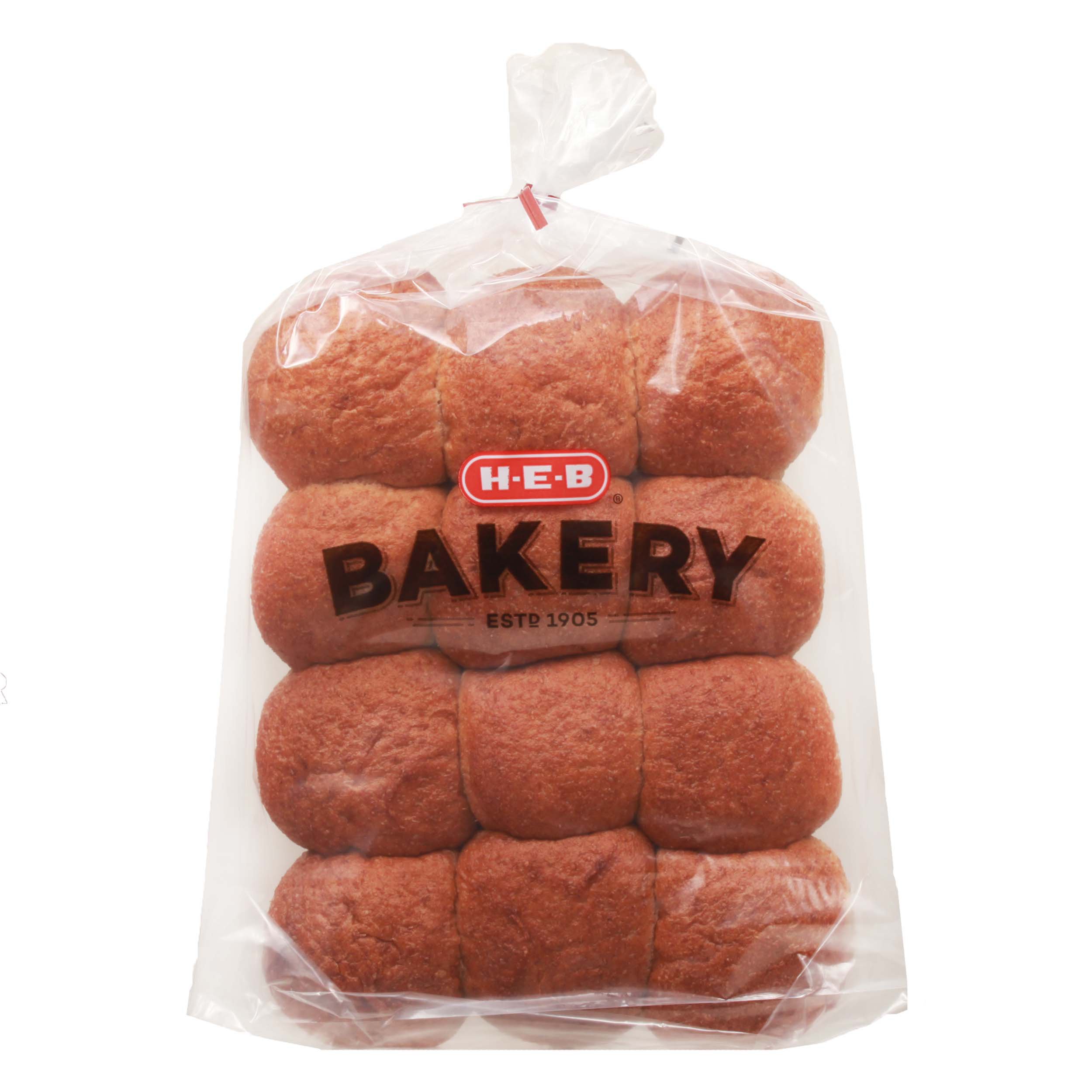 H-E-B Wheat Dinner Rolls - Shop Bread At H-E-B