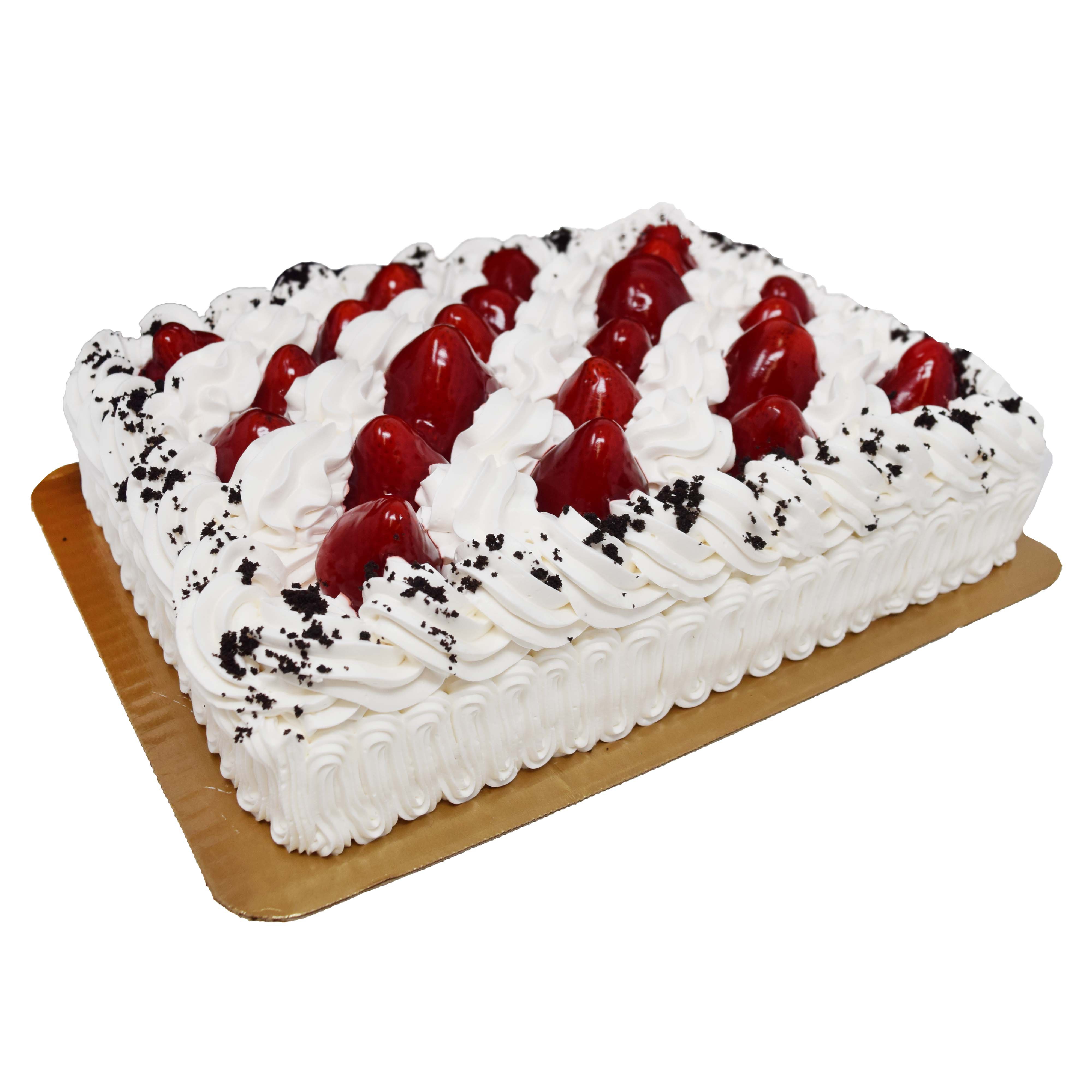 H-E-B Bakery Fresh Strawberry Chocolate Cake - Shop Standard Cakes At H-E-B