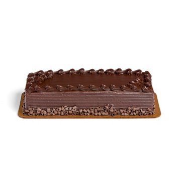 H-E-B Bakery Chocolate Fudge Cake, 1/8 Bar