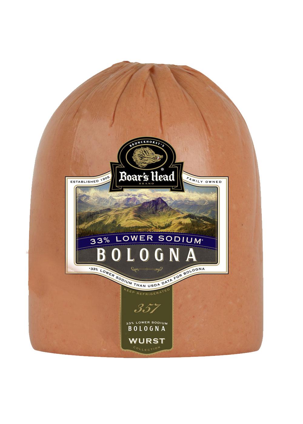 Boar's Head Lower Sodium Bologna, Custom Sliced; image 1 of 2