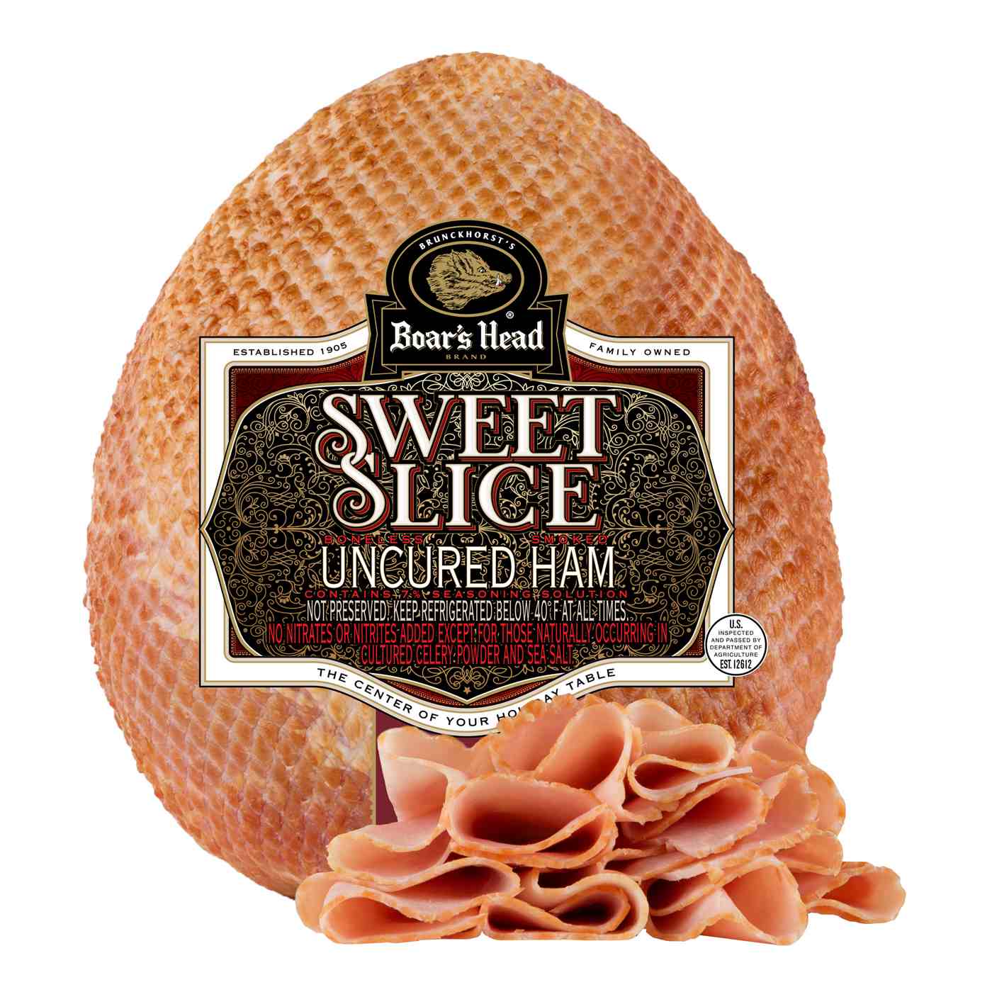 Boar's Head Sweet Slice Smoked Uncured Ham; image 2 of 2