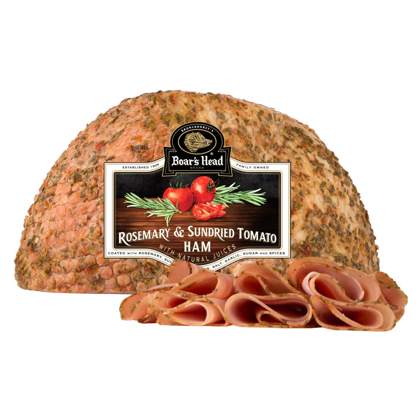 Boar's Head Rosemary & Sundried Tomato Ham, Custom Sliced; image 2 of 2