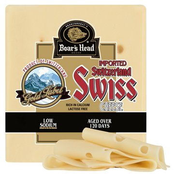 Boar's Head Imported Switzerland Swiss Cheese, Custom Sliced, lb