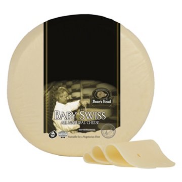 Boar's Head Baby Swiss Cheese, Custom Sliced