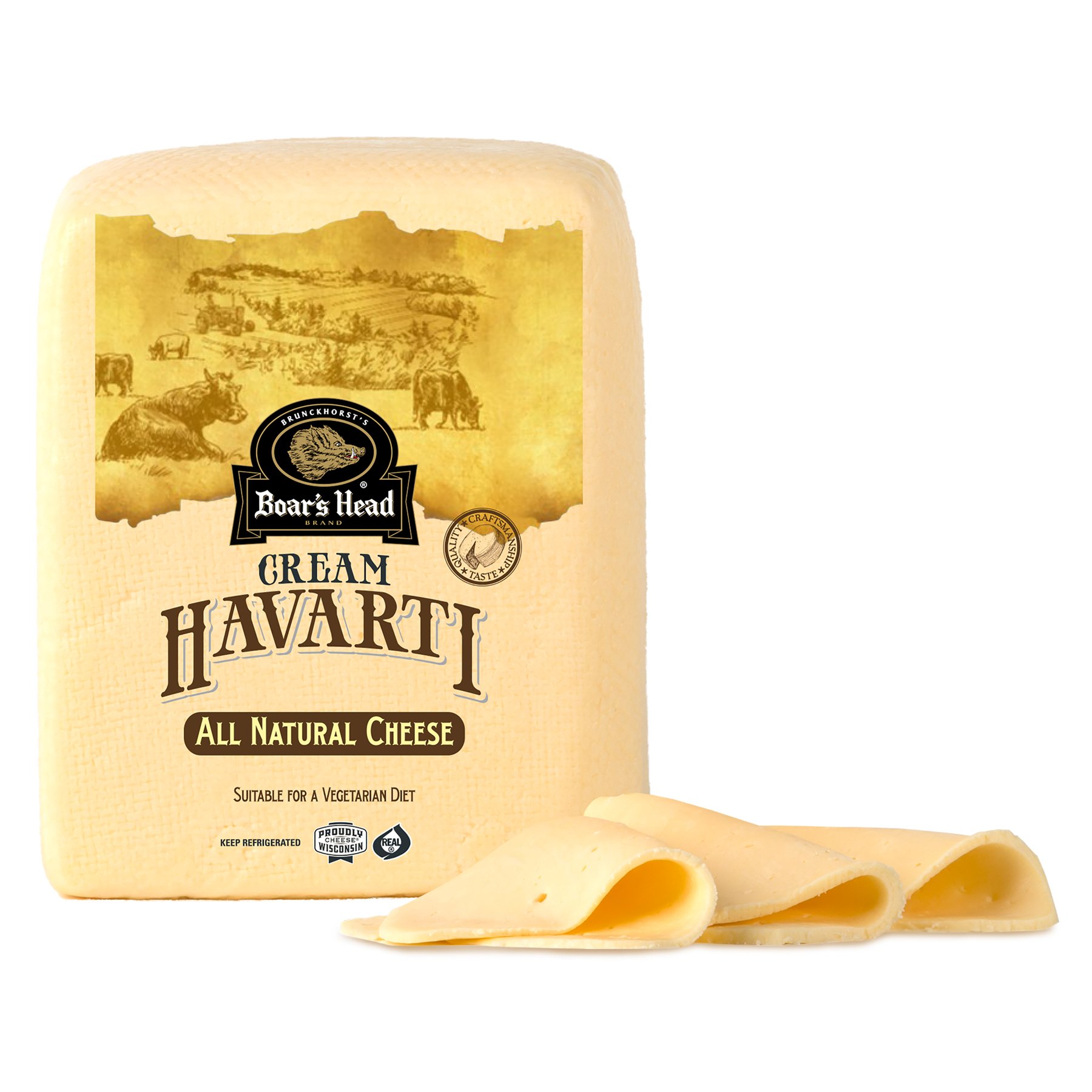 Cream Havarti Sliced Cheese