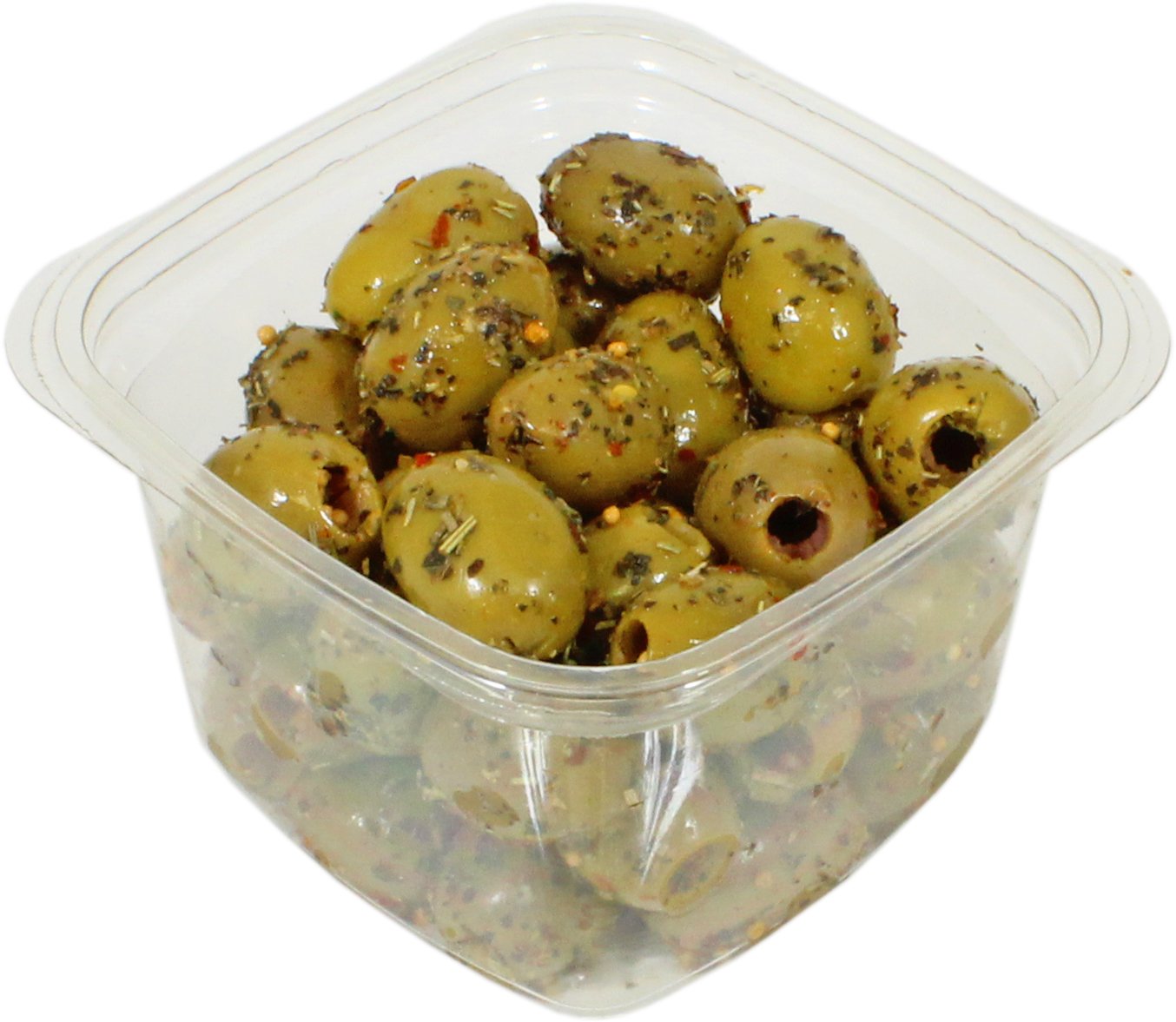 Divina Pitted Mt. Athos Green Olives And Sicilian Herbs Shop Canned