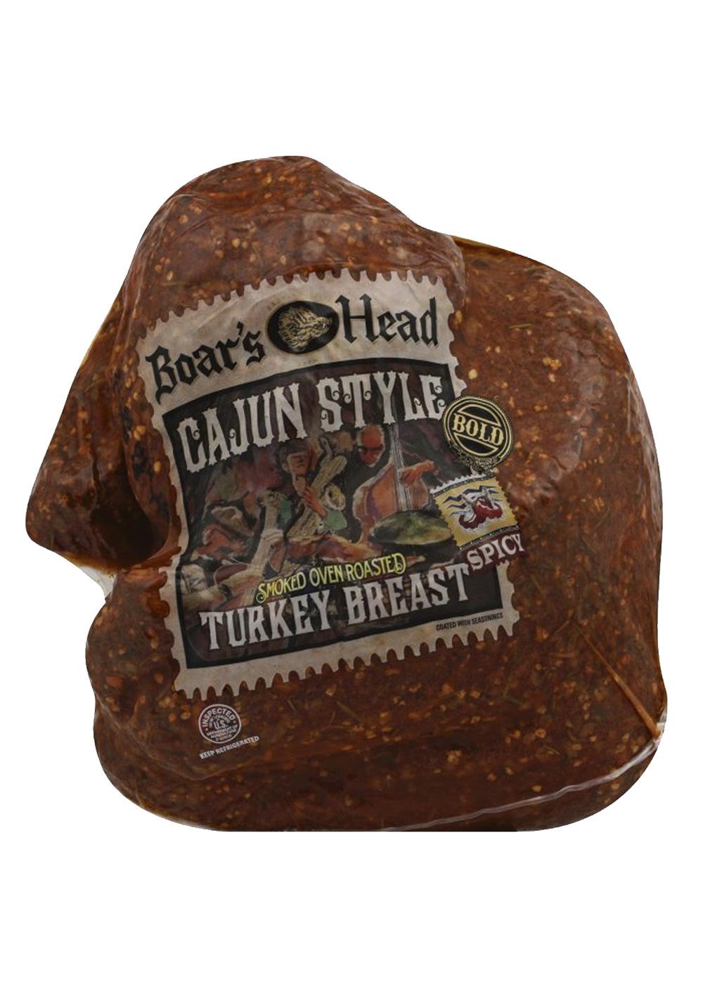 Boar's Head Bold Cajun-Style Smoked Oven-Roasted Turkey Breast, Custom Sliced; image 1 of 2