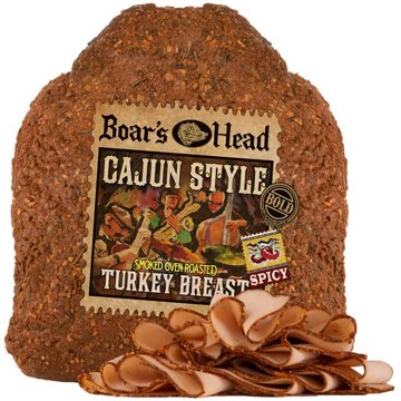 Boar's Head Bold Cajun-Style Smoked Oven-Roasted Turkey Breast, Custom Sliced, lb