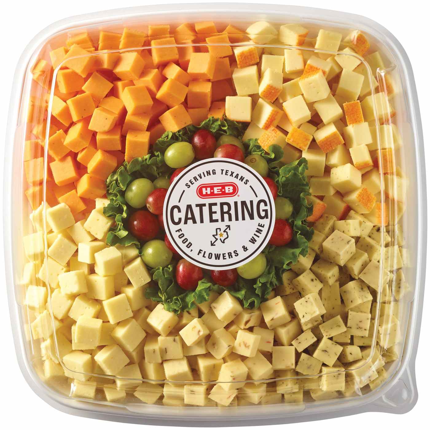 H-E-B Large Party Tray - Cubed Cheese; image 2 of 3