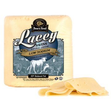 Boar's Head Lacey Swiss Cheese, Custom Sliced