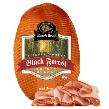 Boar's Head Hickory-Smoked Black Forest Turkey Breast, Custom Sliced