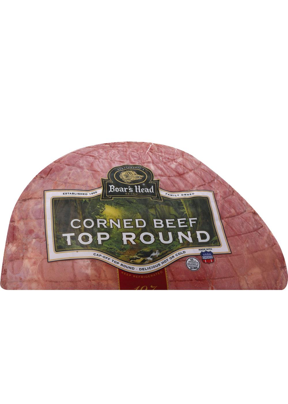 Boar's Head Top Round Corned Beef, Custom Sliced; image 1 of 2