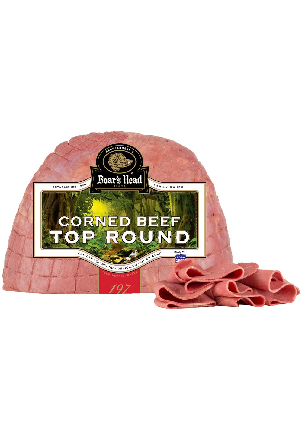 Boar's Head Top Round Corned Beef, Custom Sliced; image 2 of 2
