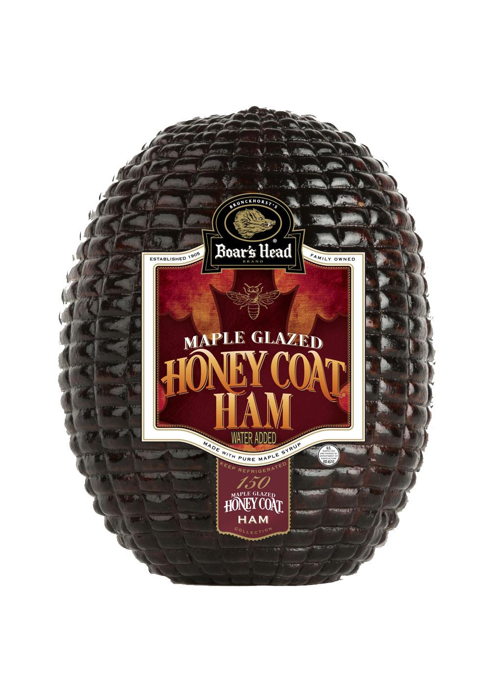 Boar's Head Maple Glazed Honey Coat Ham, Custom Sliced; image 1 of 2