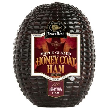 Boar's Head Maple Glazed Honey Coat Ham, Custom Sliced
