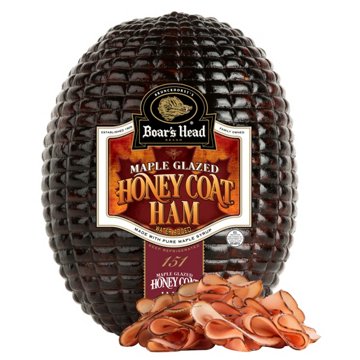Boar's Head Maple Glazed Honey Coat Ham, Custom Sliced