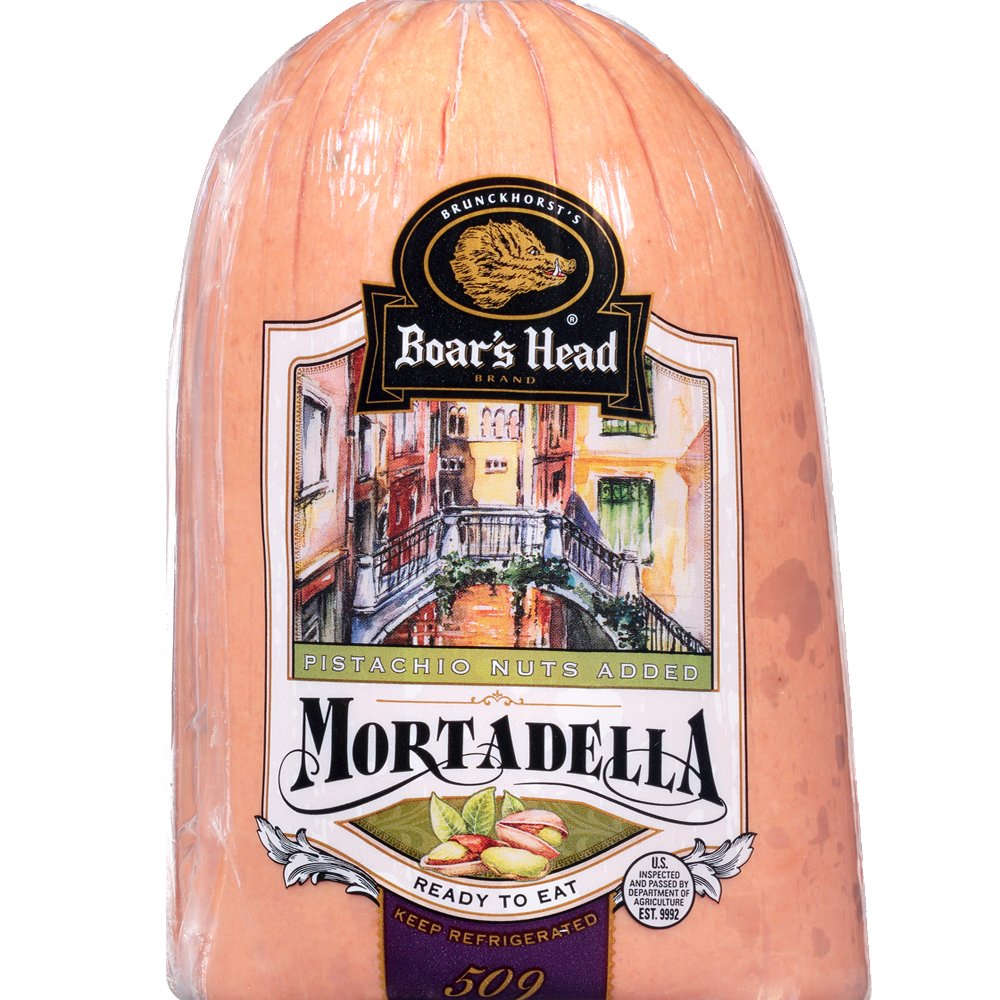 Boar's Head Mortadella with Pistachio Nuts, Sliced Shop Meat at HEB