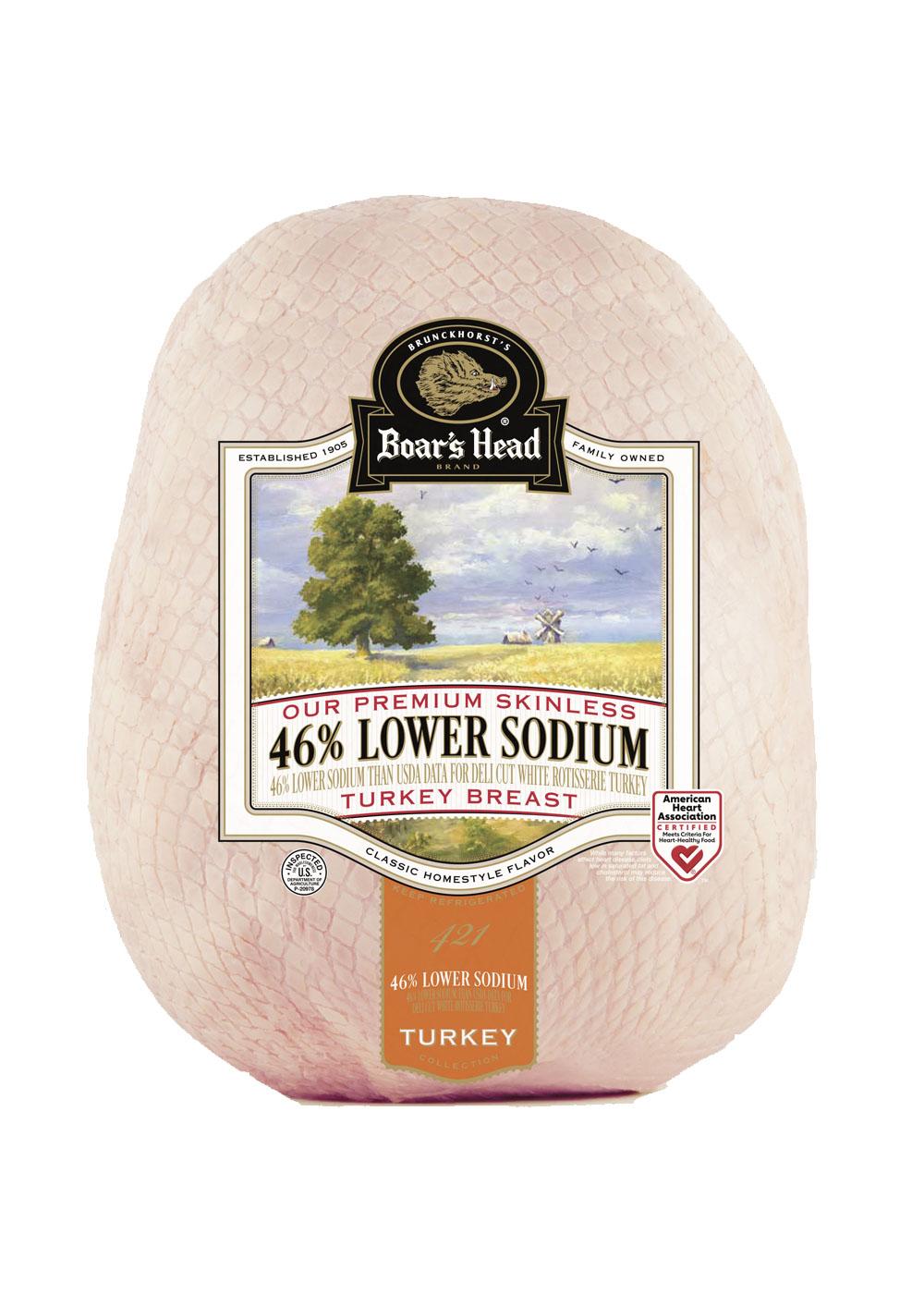 Boar's Head Lower Sodium Turkey Breast, Custom Sliced; image 1 of 2
