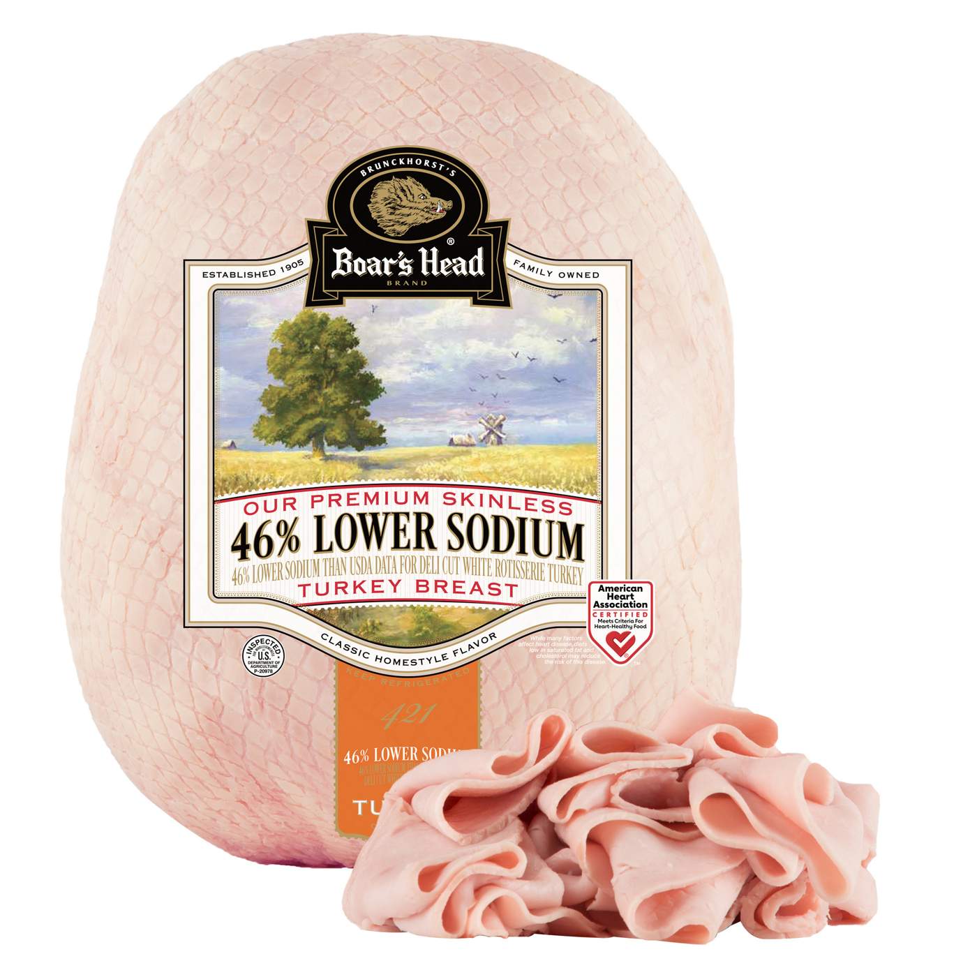 Boar's Head 46% Lower Sodium Turkey Breast; image 2 of 2
