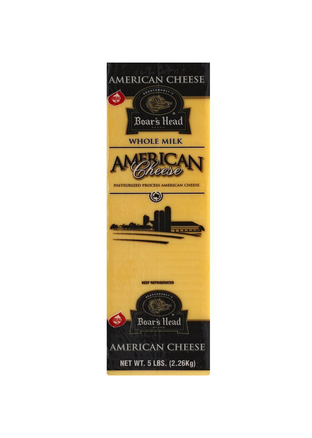 Boar's Head Yellow American Cheese, Custom Sliced; image 1 of 2