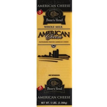 Boar's Head Yellow American Cheese, Custom Sliced