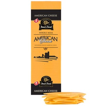 Boar's Head Yellow American Cheese, Custom Sliced