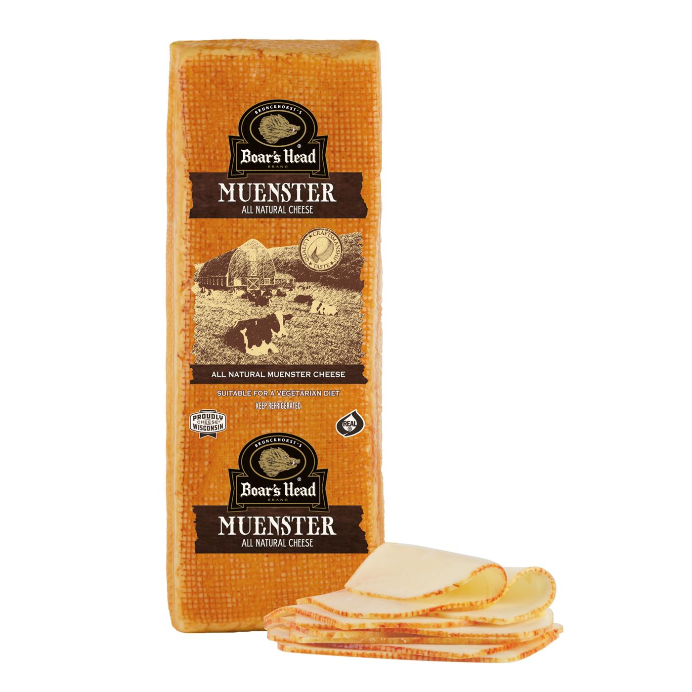 Boar's Head Muenster Cheese, Custom Sliced; image 2 of 2