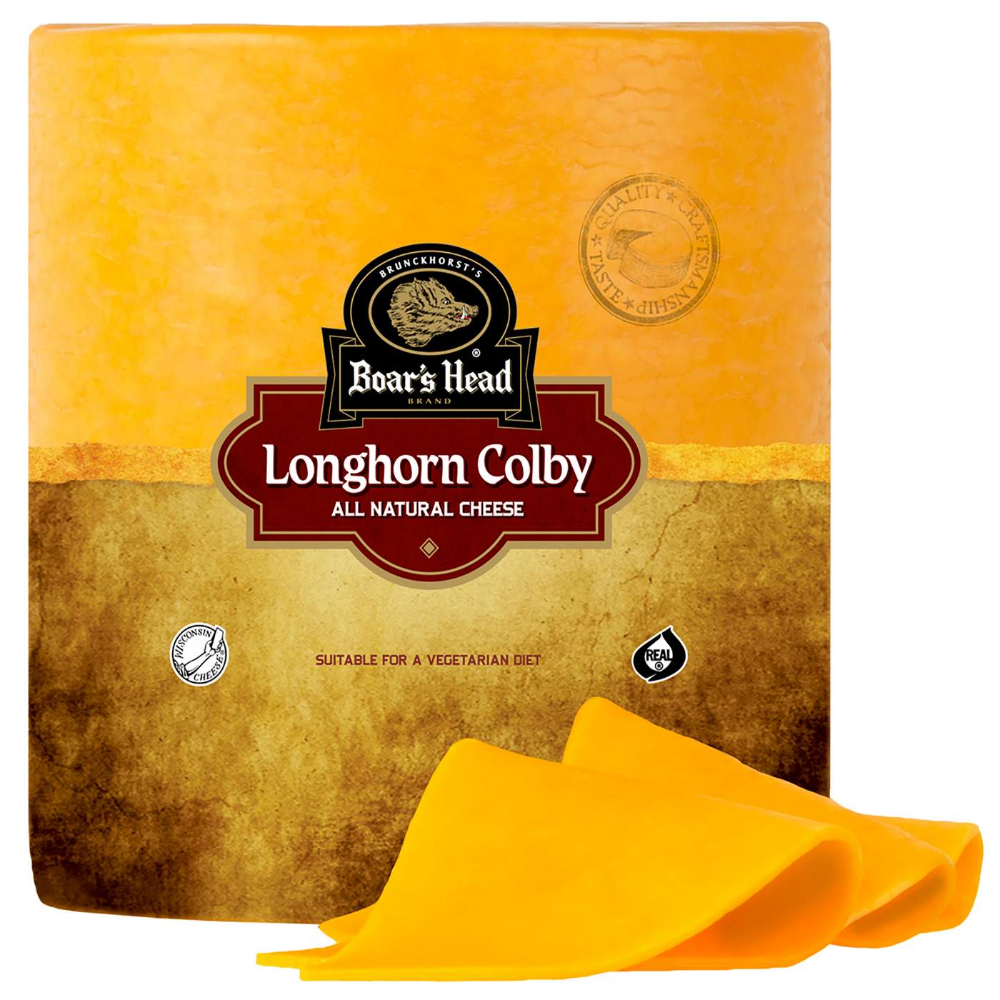 Boar's Head Longhorn Colby Cheese, Custom Sliced; image 2 of 2