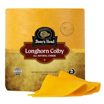 Boar's Head Longhorn Colby Cheese, Custom Sliced