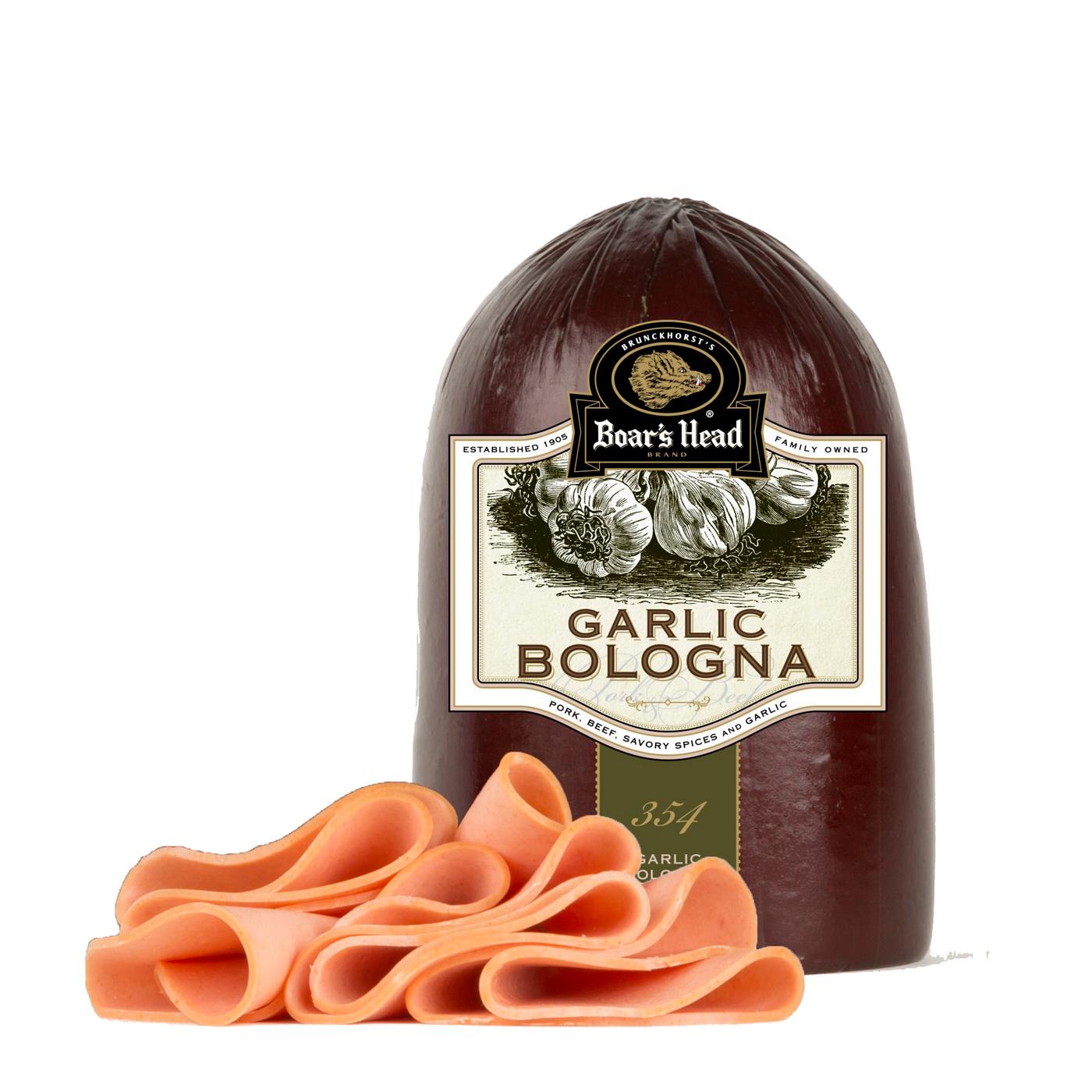 Boar's Head Garlic Bologna, Custom Sliced; image 2 of 2