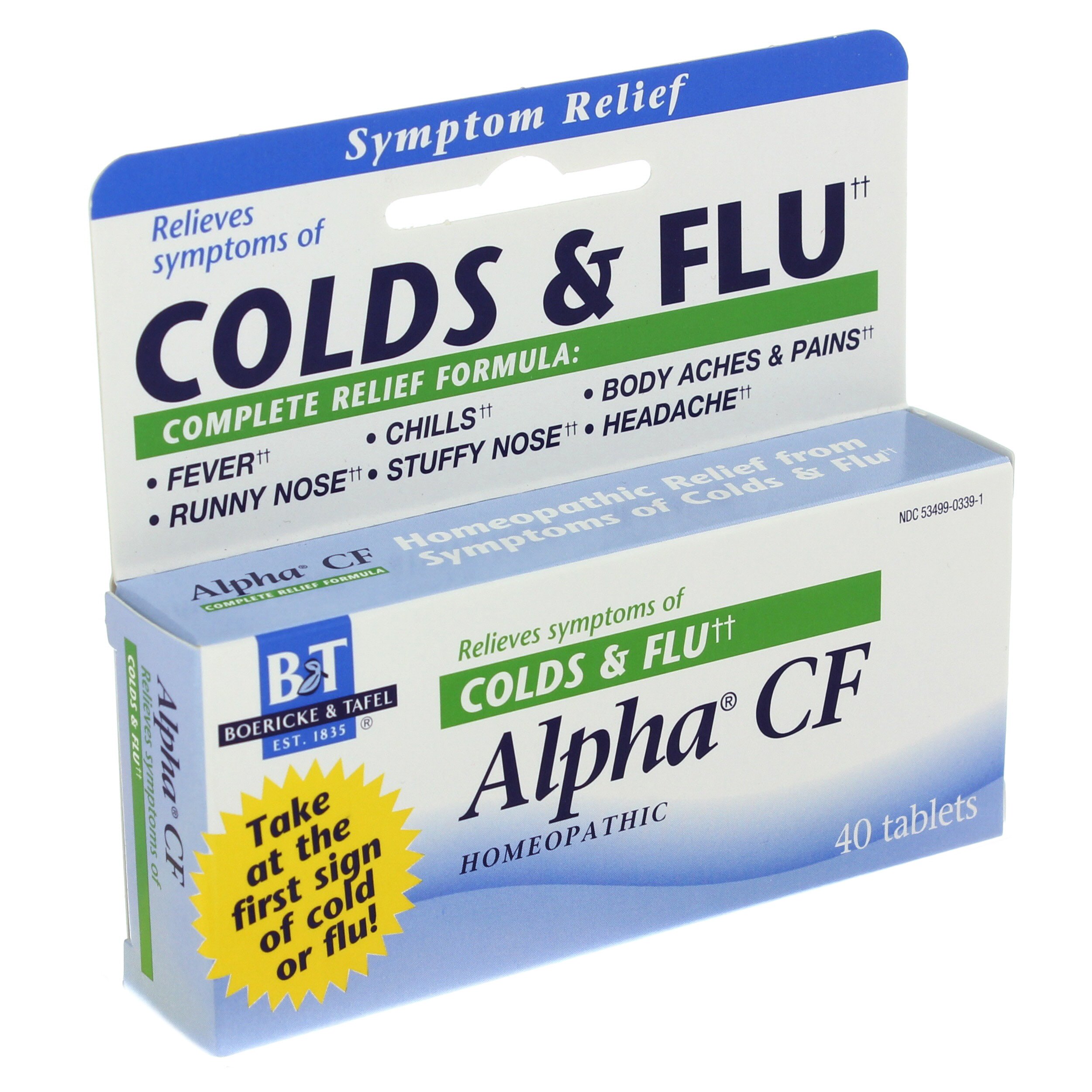 B&T Alpha CF Cold & Flu Tablets - Shop Herbs & Homeopathy At H-E-B