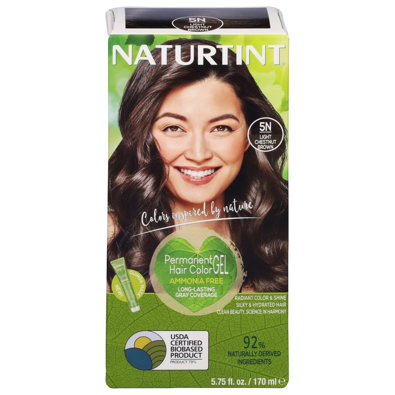 Naturtint Naturally Better Permanent Hair Color, Light Chestnut Brown 5N -  Shop Hair Care at H-E-B