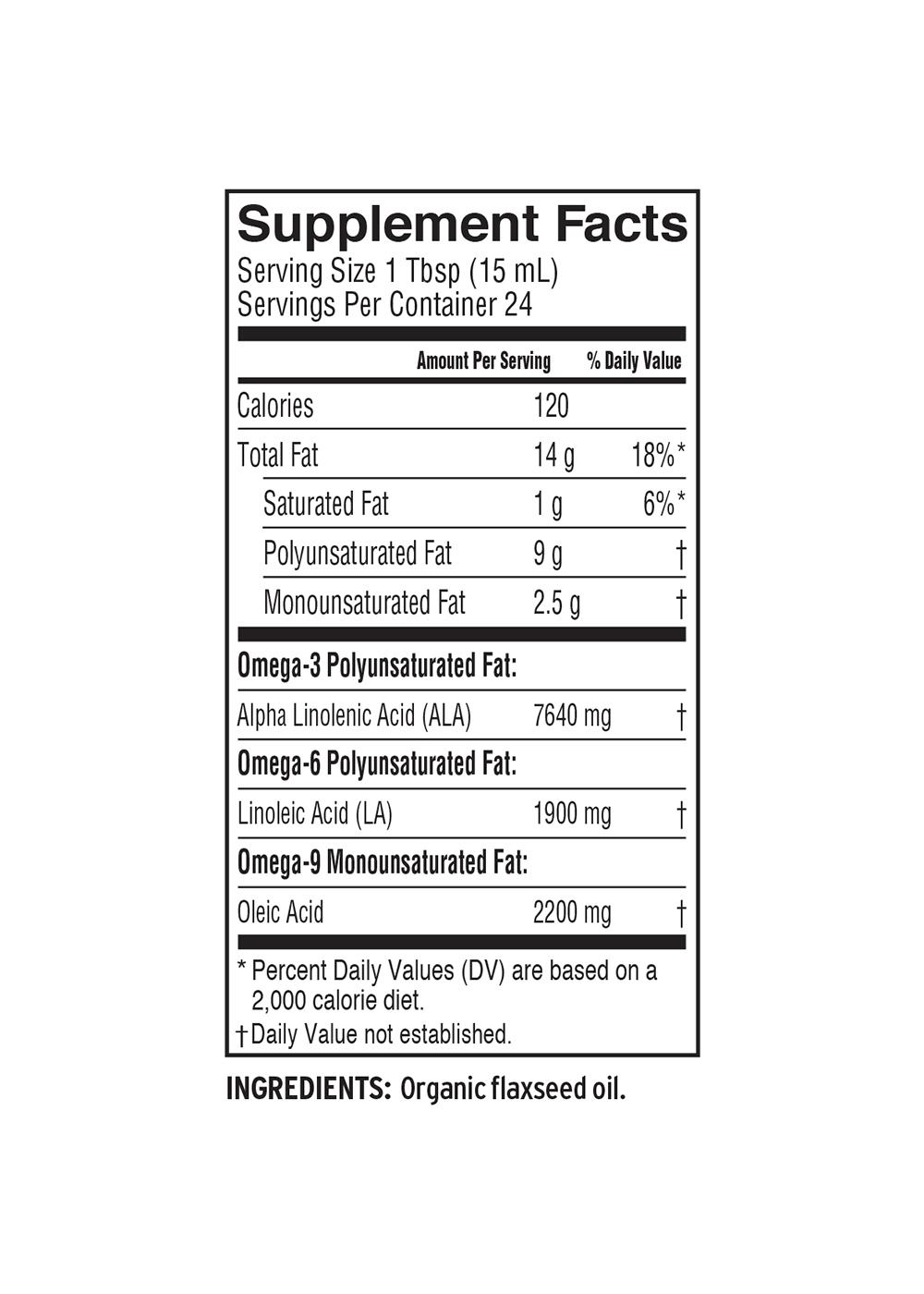 Barlean's Organic Flax Oil; image 2 of 3