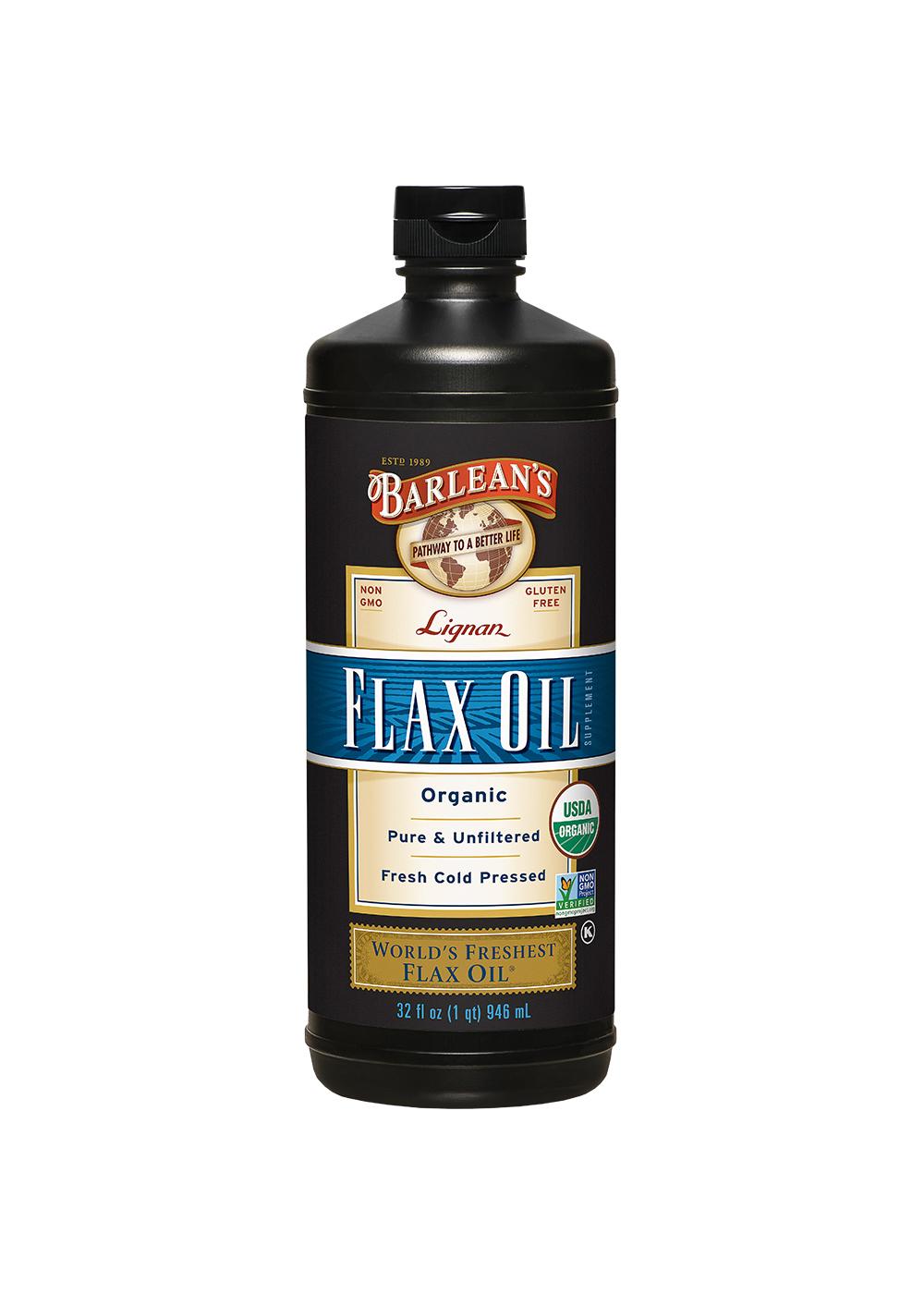 Barlean's Organic Lignan Flax Oil; image 1 of 3