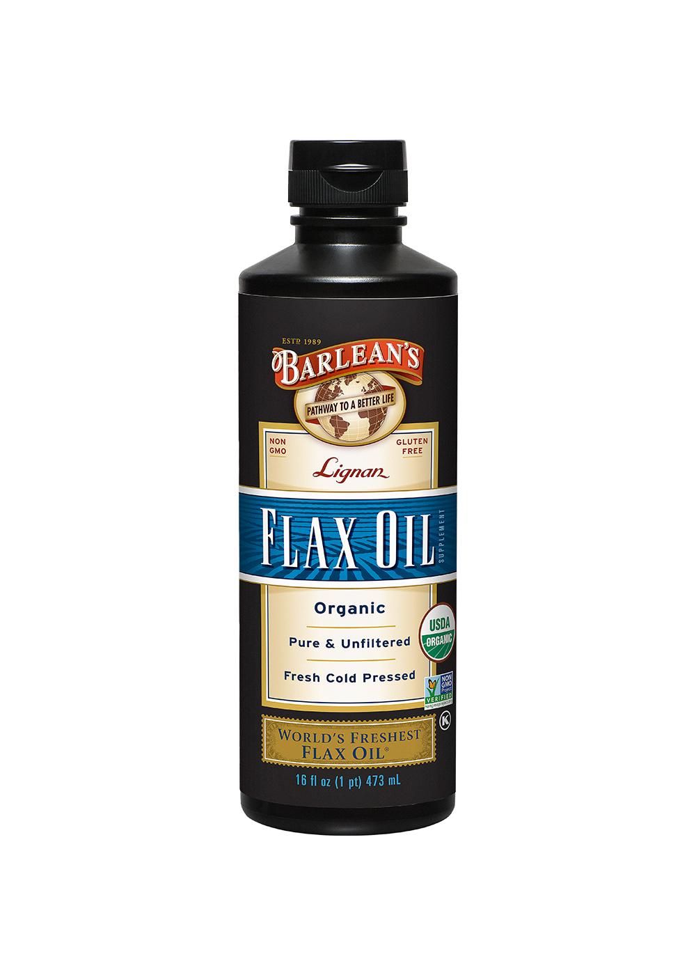 Barlean's Organic Lignan Flax Oil; image 1 of 3